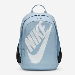 Nike Hayward Futura Backpack 25L School Travel Gym Bag Big Logo Baby Blue White